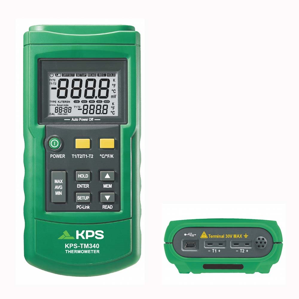 KPS - 2 kanaals digitale thermometer met datalogging - A38000003