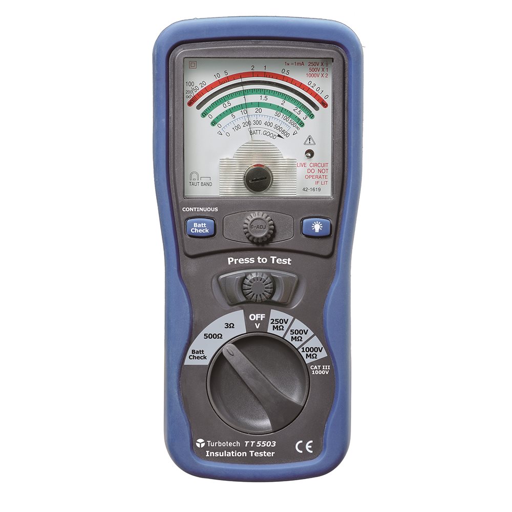 Turbotech - Analoge isolatiemeter - A91030080