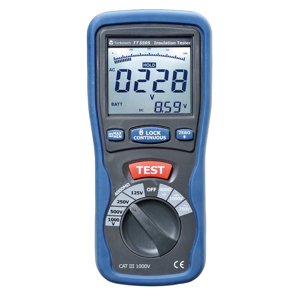 Turbotech - Isolatietester 125/250/500/1000V - A91030094