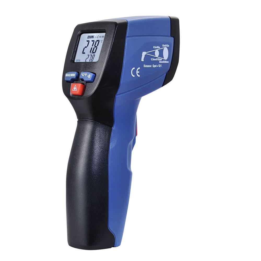 Turbotech - Mini infrarood thermometer dubbele laser +500°C - A91030350
