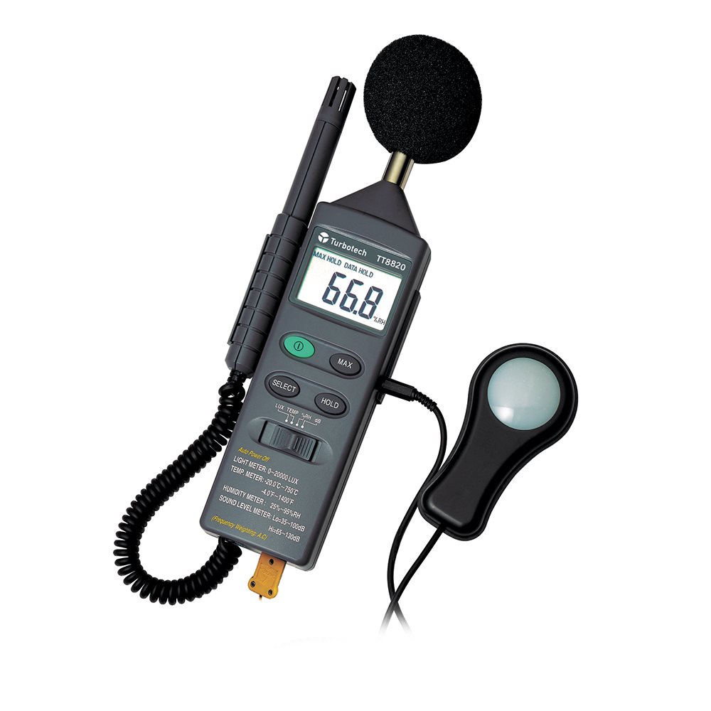 Turbotech - 4 in 1 multifunctionele omgevingsmeter - A91030064