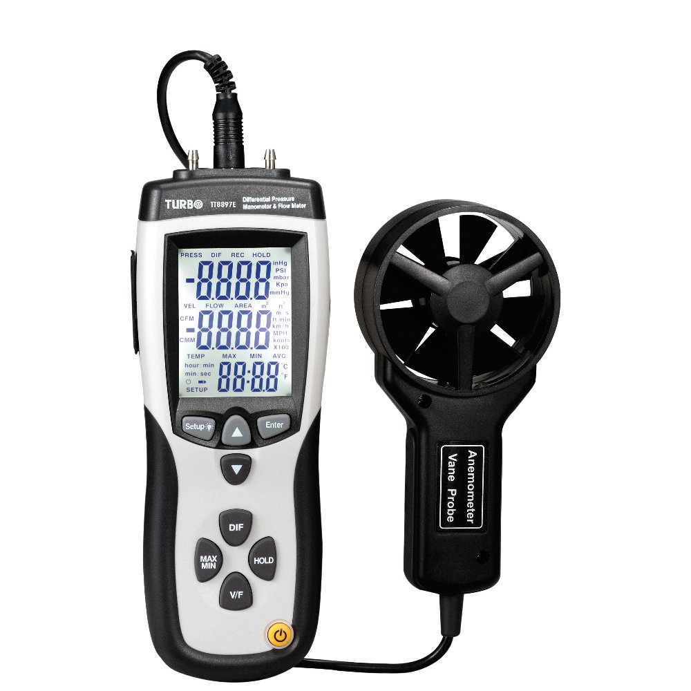 Turbotech - Mano anemometer voor luchtdruk en debiet - A91030403