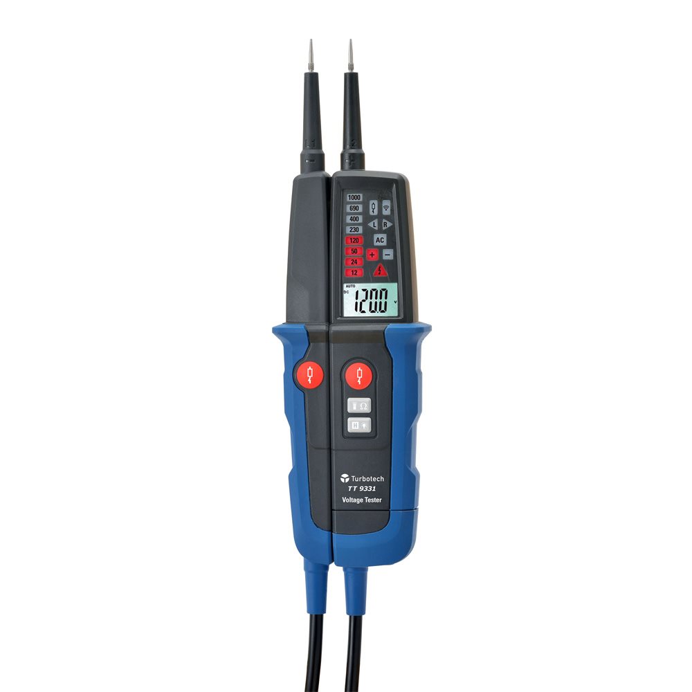Turbotech - LCD spanningstester 1000V cat IV + autotest EN RCD - A91030345