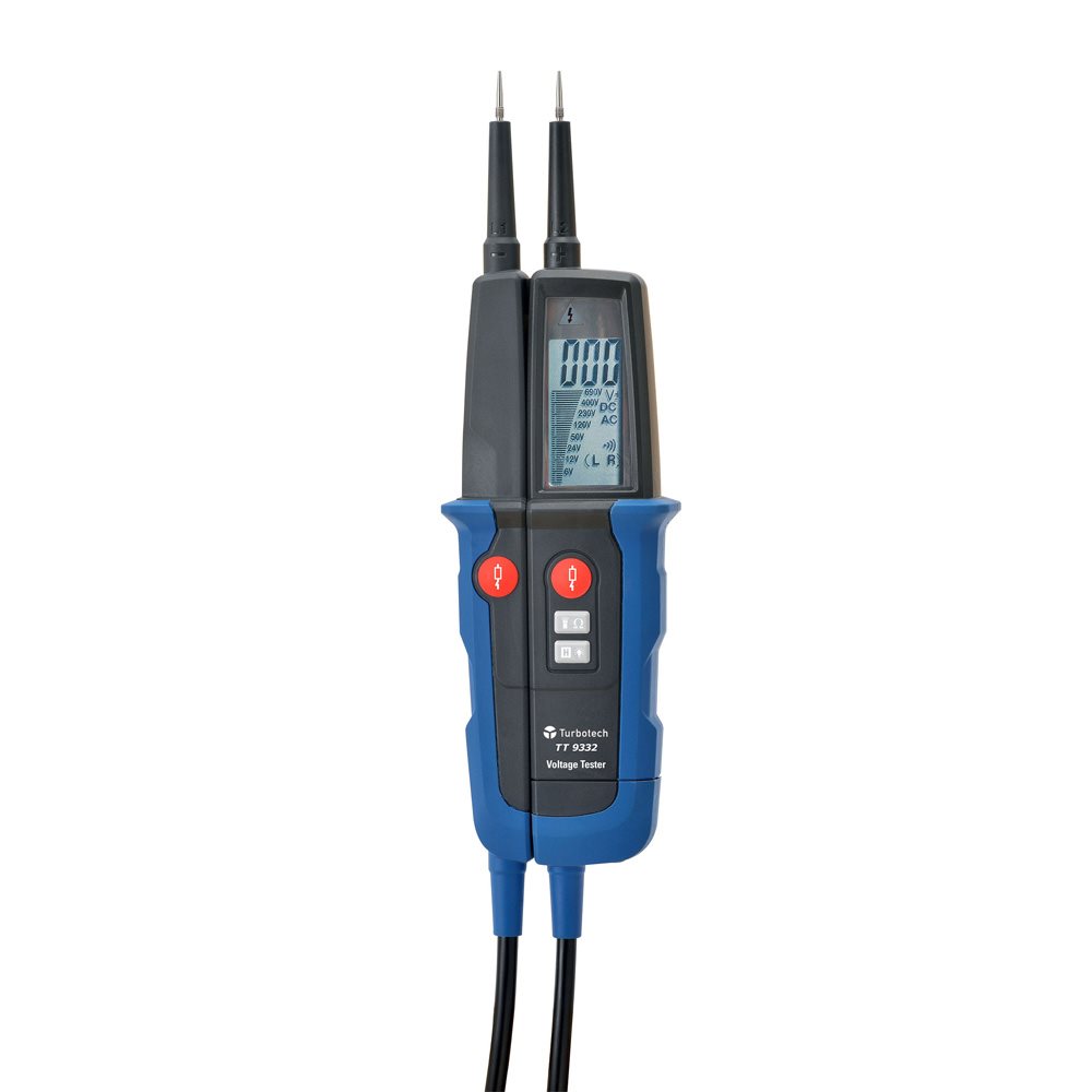 Turbotech - LCD spaningstester 1000V Cat IV autotest RCD weers - A91030346