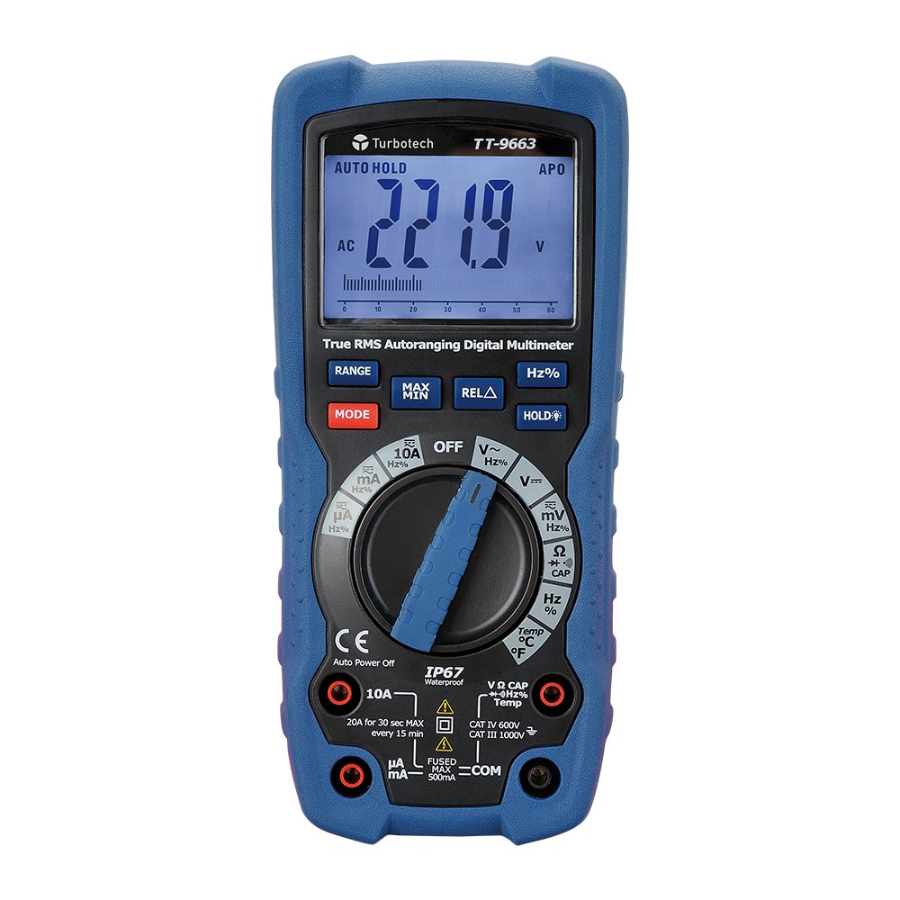 Turbotech - Multimeter pro 1000V/10A TRMS 600V 40000PTS - A91030212
