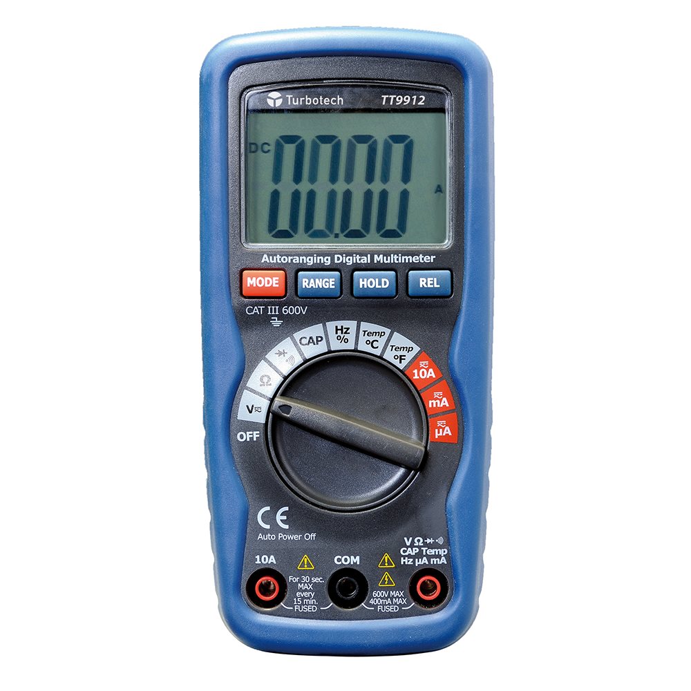Turbotech - Digitale multimeter VAC/VDC/ADC/AAC - A91030014