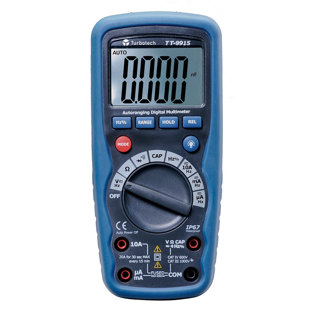 Turbotech - Digitale multimeter VAC/VDC/ADC/ACC/R - A91030016