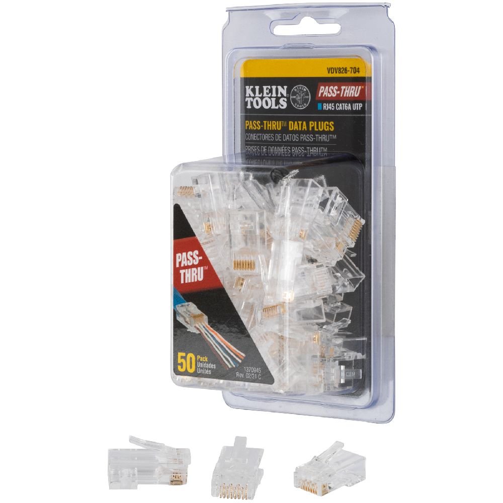 KLEIN - Pack 50st Cat6A UTP PassThru connectoren - A81000291