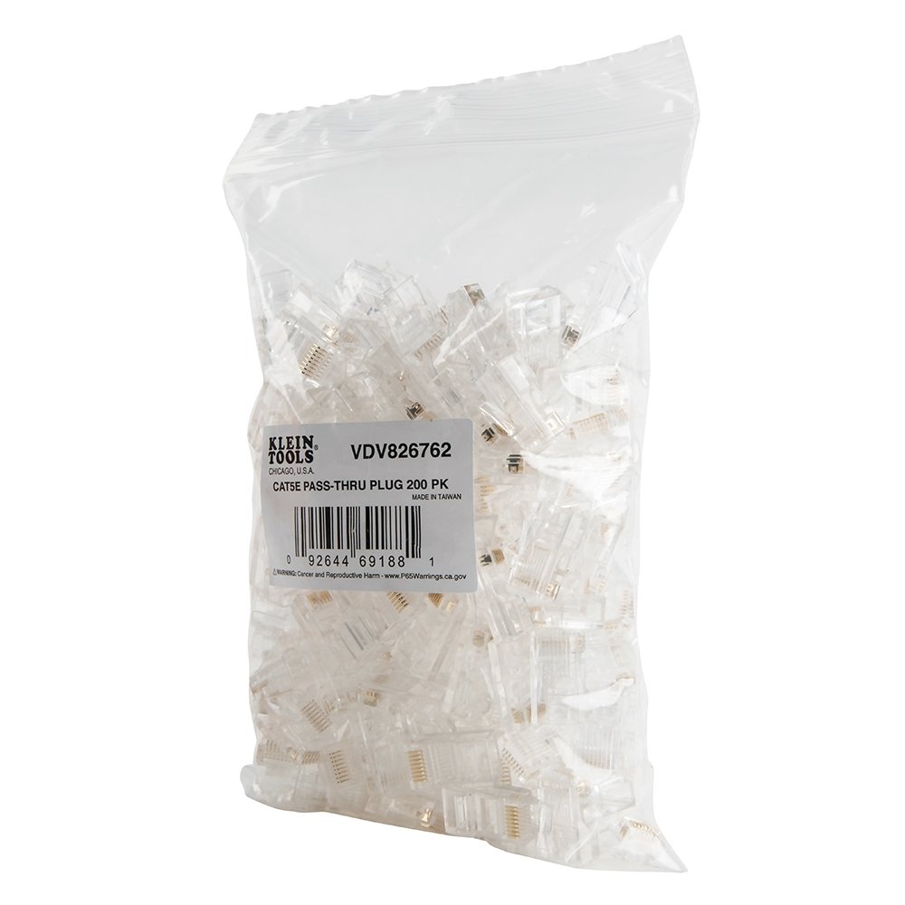 KLEIN - Pass Thru ™ modulaire datapluggen, CAT5e, 200 pack - A81000217