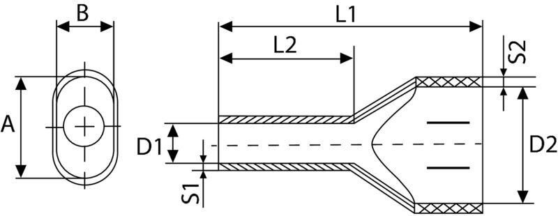 Weidmüller - Dubbele adereindhuls 2x6 mm² groen geïsoleerd - 9037690000