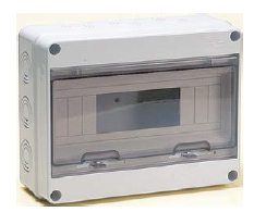 Marlanvil - Opb. verrdeelkast 1 rij 4/8 modules 200 x 160 x 90mm IP65 - M9208