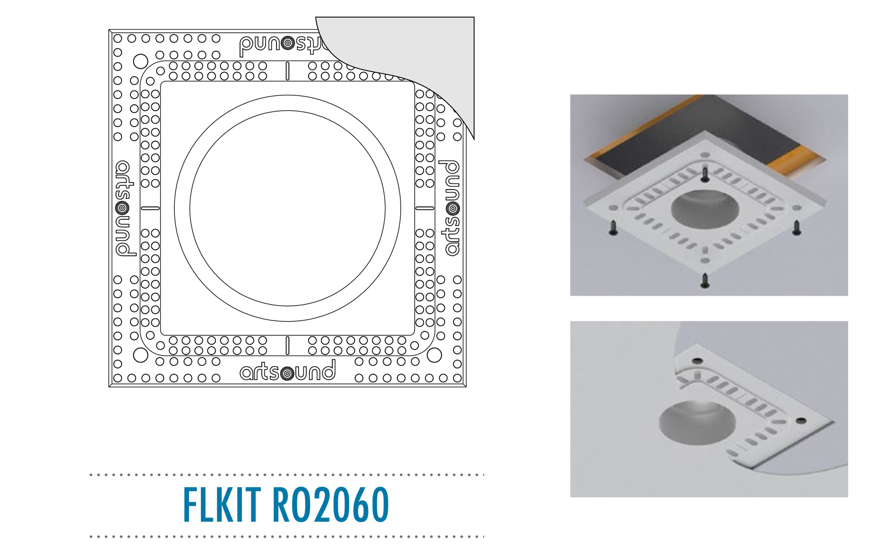 ArtSound - FLKIT RO2060, Flush mount kit voor RO2060 - 00011978