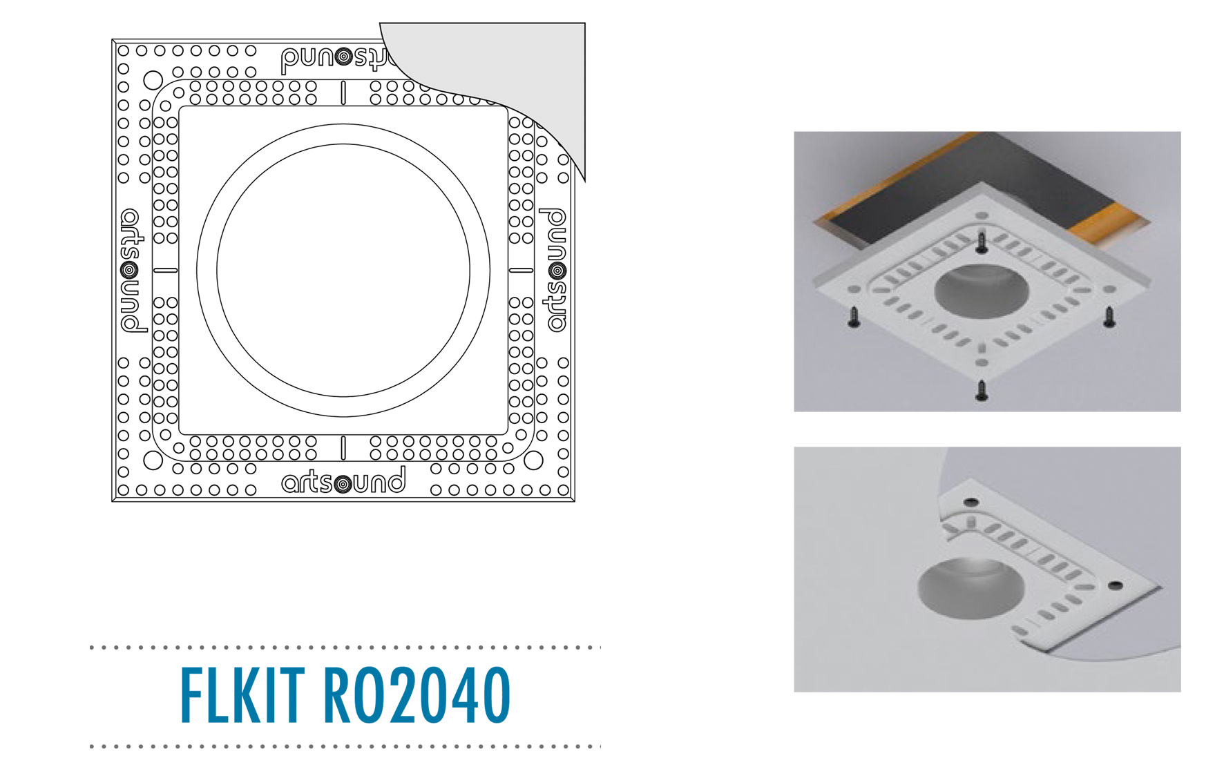 ArtSound - FLKIT RO2040, Flush mount kit voor RO2040 - 00011979