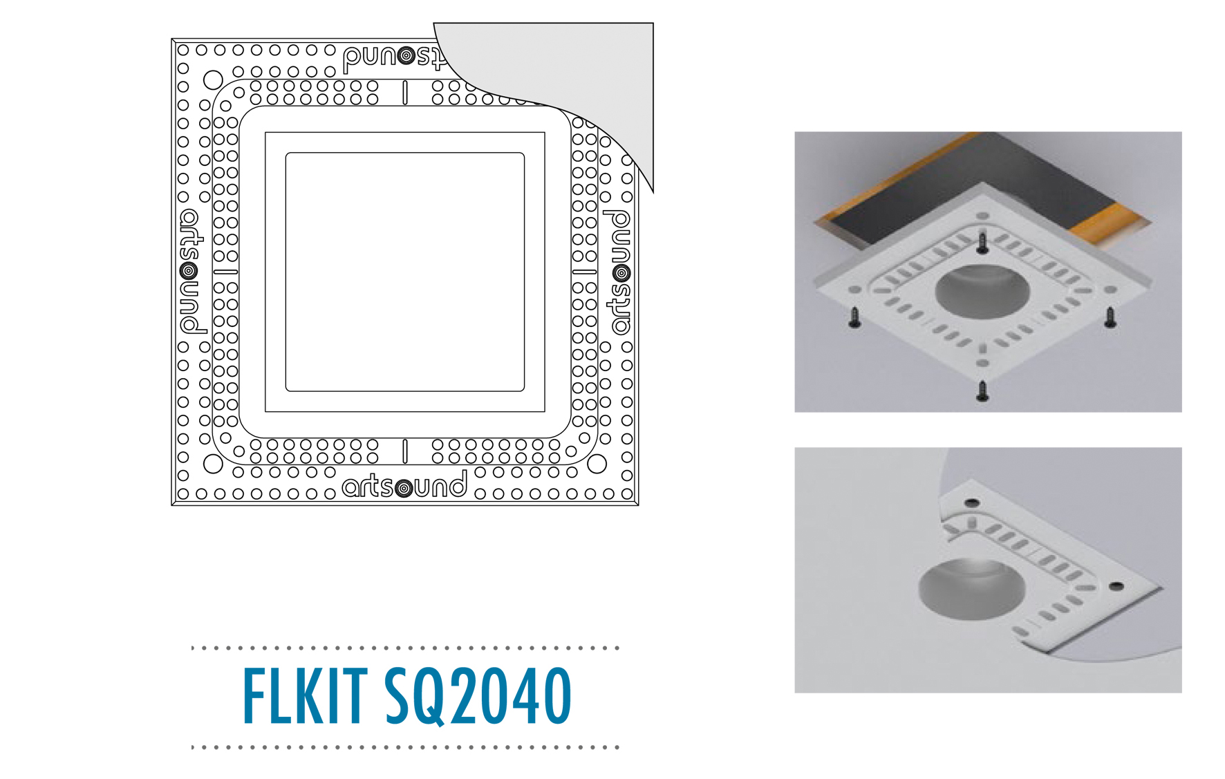 ArtSound - FLKIT SQ2040, Flush mount kit voor SQ2040 - 00011980