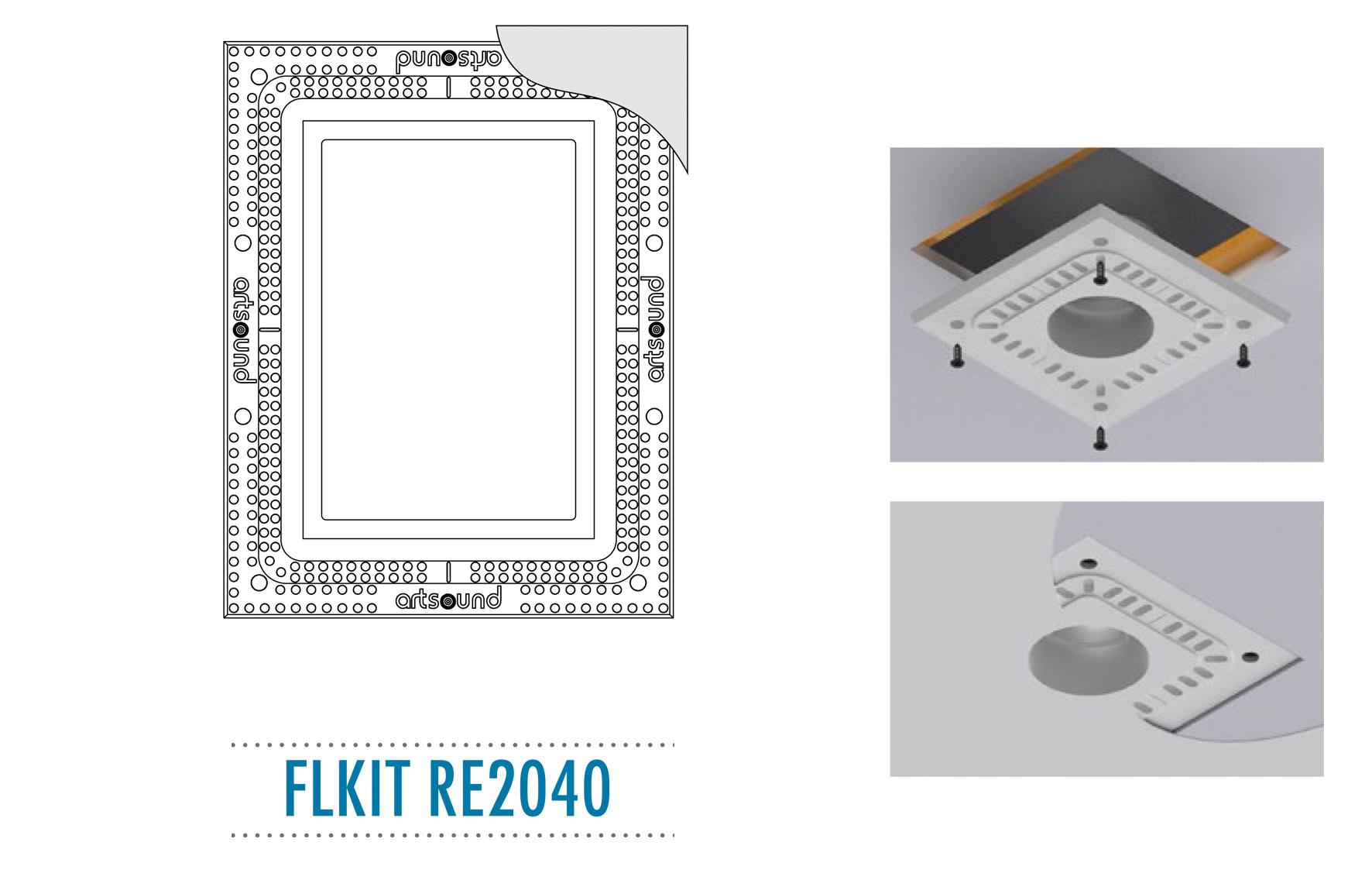ArtSound - FLKIT RE2040, Flush mount kit voor RE2040 - 00011982