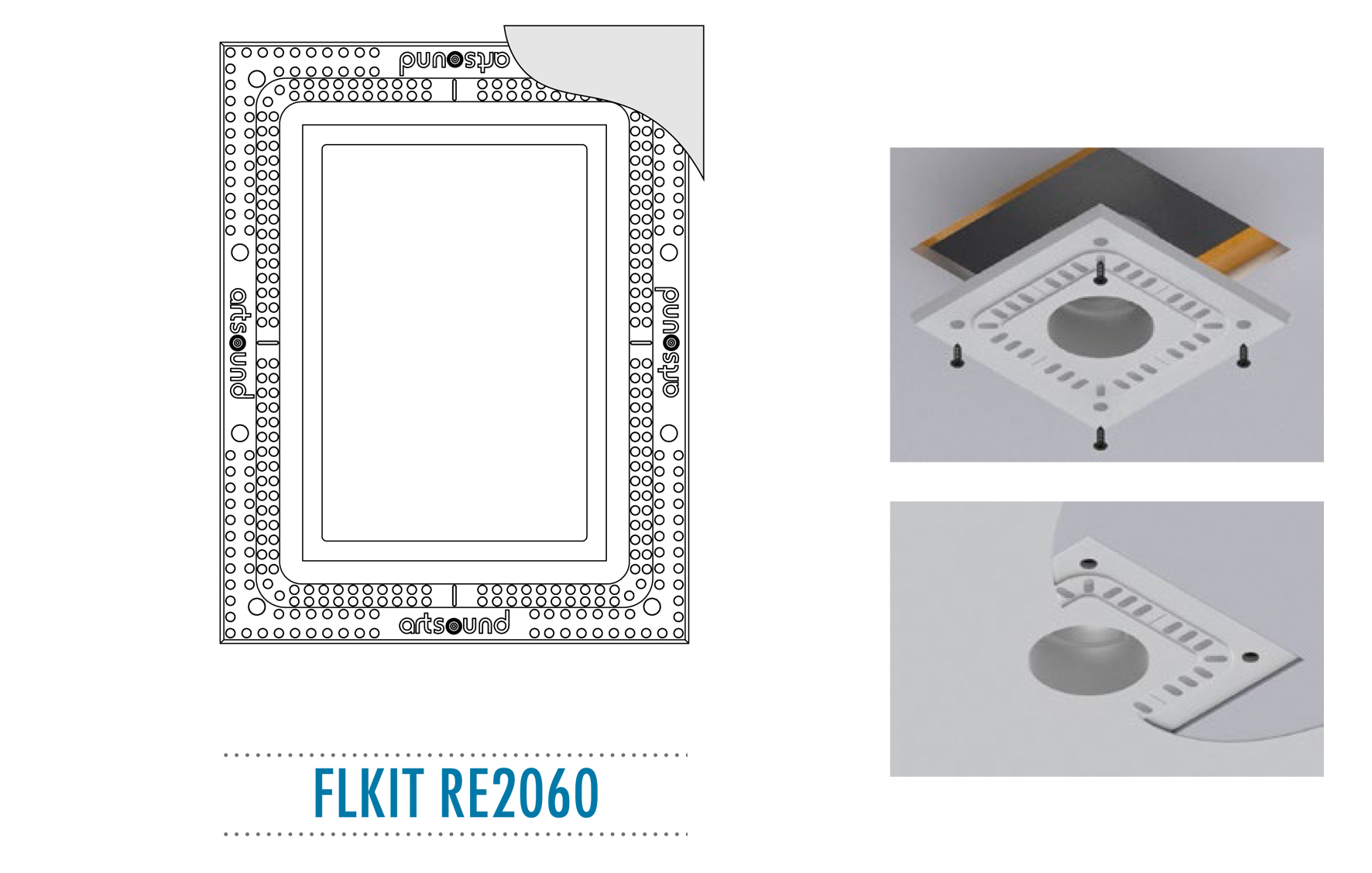 ArtSound - FLKIT RE2060, Flush mount kit voor RE2060 - 00011983