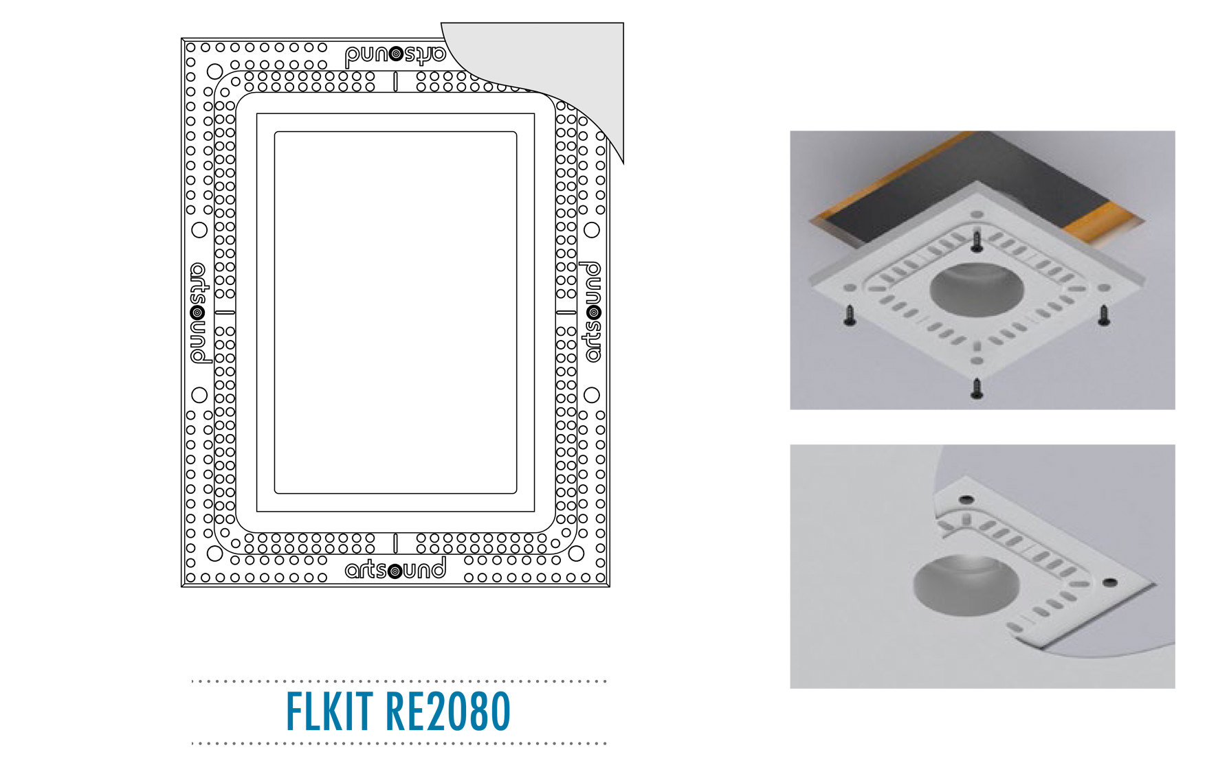 ArtSound - FLKIT RE2080, Flush mount kit voor RE2080 - 00011984