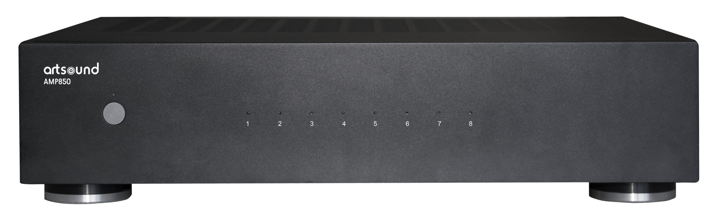 ArtSound - AMP850 multikanaalsversterker 8x50W, zwart - 00027012