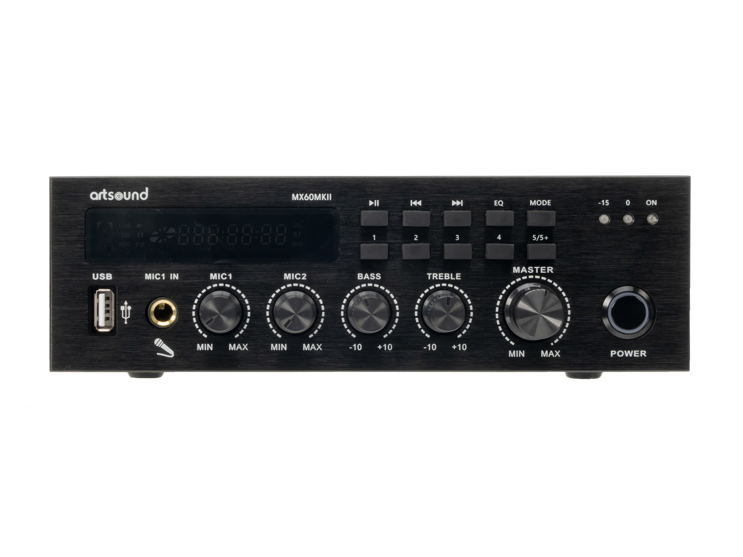 ArtSound - MX60MKII, mengversterker, 60W, 100V, BT/USB/microSD, DC24V - 00032427
