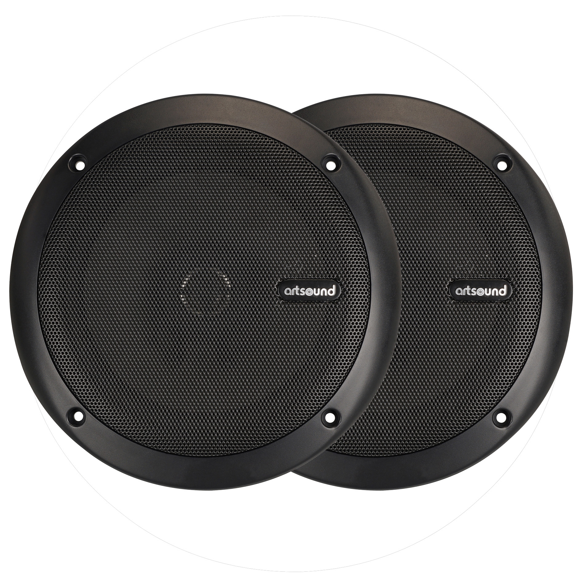 ArtSound - MDC64.2 B, waterproof inbouwluidspreker 6.5", zwart (2 pcs) - 00033564