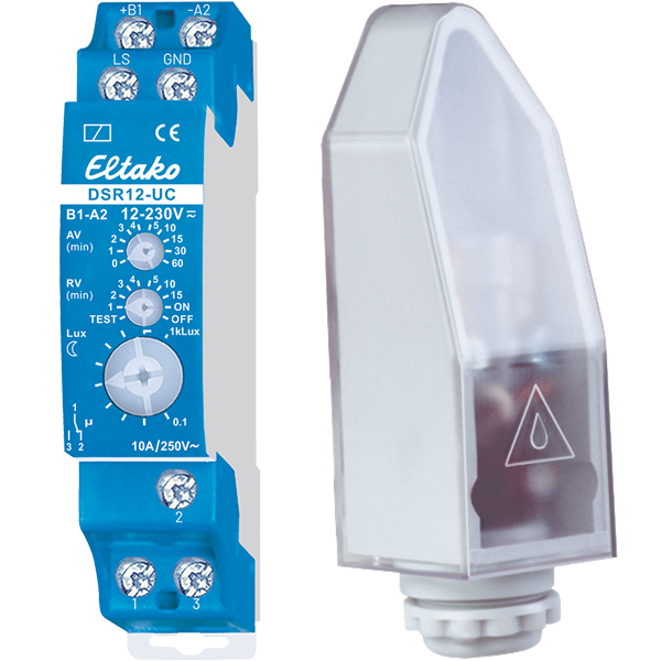 Eltako - Schemerschakelaar 10A wisselcontact met lichtsensor - 22400502