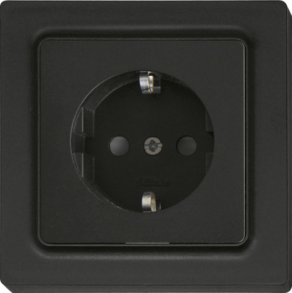 Eltako - Schuko DSS met contactdoos bovendeel, antraciet mat - 30055898