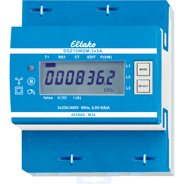 Eltako - Elektronische 3F+(N) kWh meter voor TI's M bus MID - 28305515