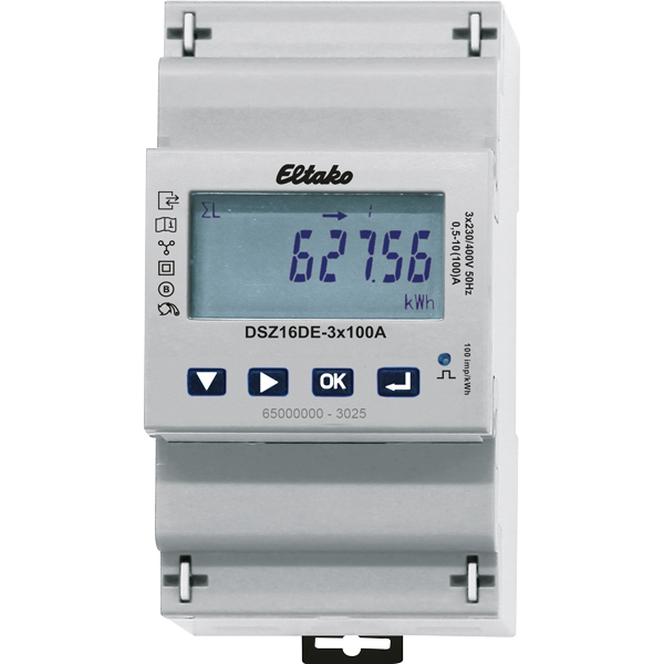 Eltako - Elektronische 3 F+(N) energiemeter 3x100A geen MID, met Modb - 28380616