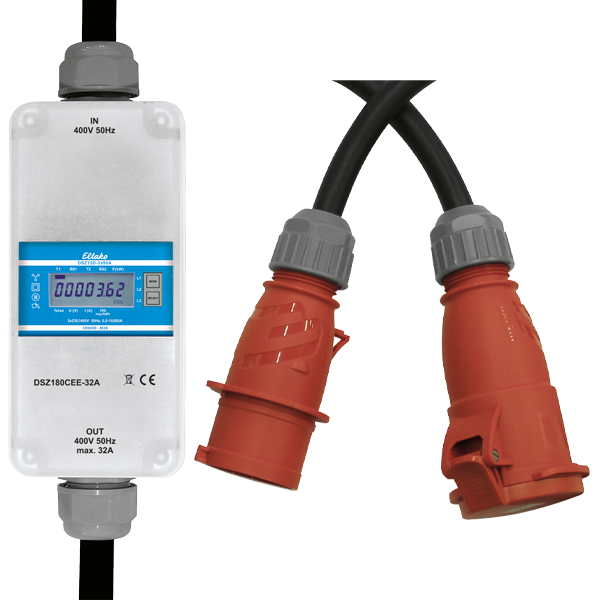 Eltako - Mobiele elektronische 3 F+N energiemeter 32A MID - 28032128