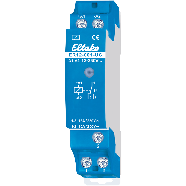 Eltako - Elektronische stuurrelais 1 wisselcontact 10A - 22001601