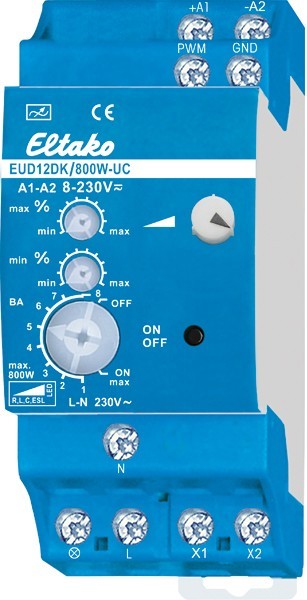 Eltako - Universele dimmer met draaiknop Powermosfet 800W - 21100810