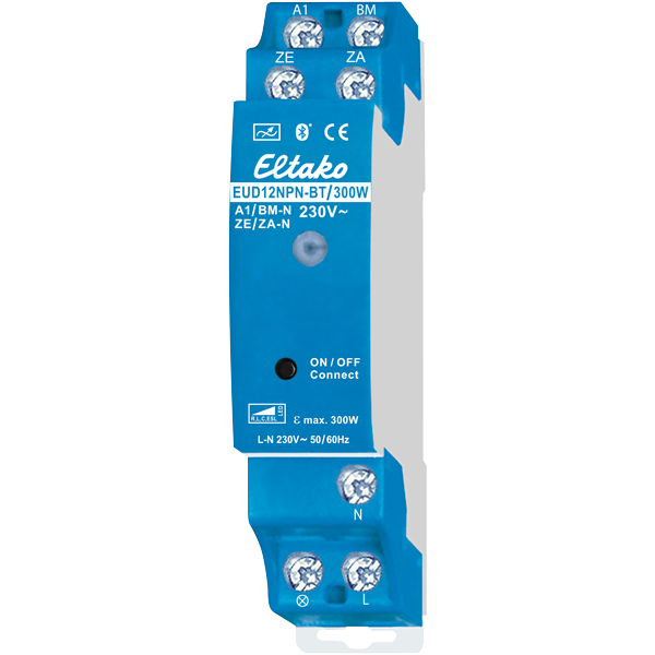 Eltako - Elektron. universele dimmer 300W met schakelklok, Bluetooth+ - 21100807