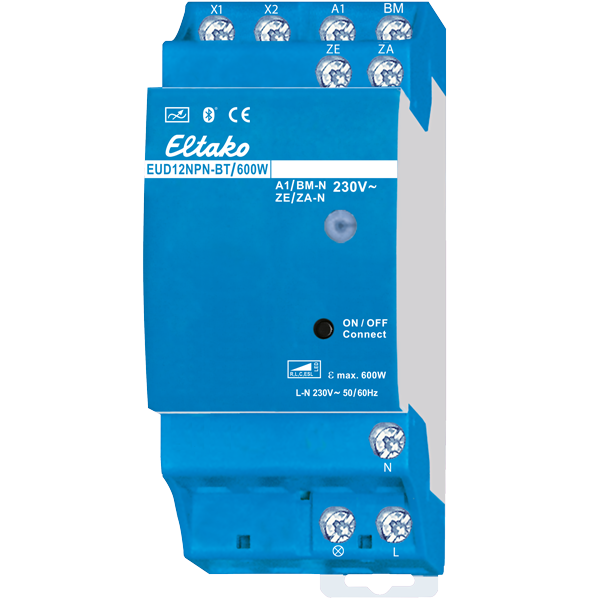 Eltako - Elektron. universele dimmer 600W met schakelklok, Bluetooth+ - 21100809