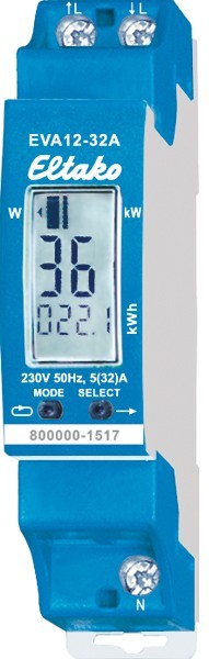Eltako - Energieverbruikmeter tot 32A met LCD Display - 28032411