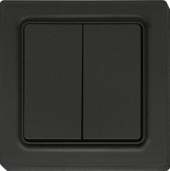 Eltako - Draadloze zenddrukknop 4 kanalen antraciet mat E 55 - 30055708