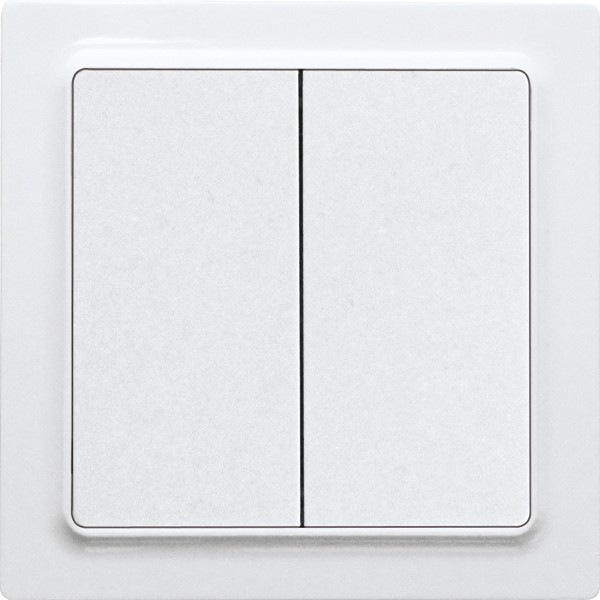 Eltako - Draadloze zenddrukknop met batterij 4 kanalen poolwit glanze - 30055682