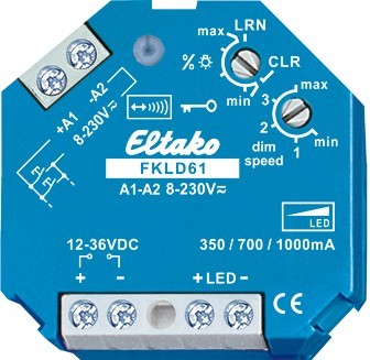 Eltako - Draadloze LED inbouwdimmerconstante stroom 1000mA - 30100836