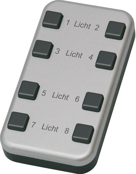 Eltako - Mini handzender met 8 kanalen, alu & antraciet - 30000419