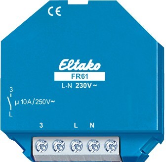 Eltako - Veldvrije inbouwschakelrelais 1NO 10A - 61100530