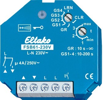 Eltako - Draadloze impuls inbouwgroepenschakelaar 1+1NO 10A - 30200432
