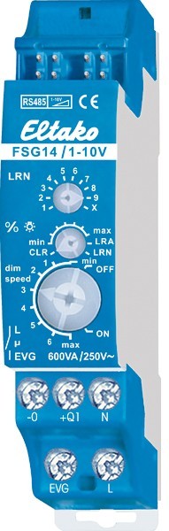 Eltako - Draadloze 1 10V stuurmodule RS485 1NO(NP) 600VA - 30014008