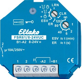 Eltako - Draadloze inbouwimpulsschakelaar/relais 1NO 10A - 30100004