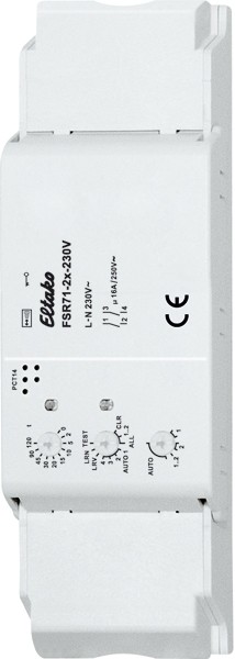 Eltako - Draadloze plafond impulsschakelaar/relais 2xNO 16A - 30200868