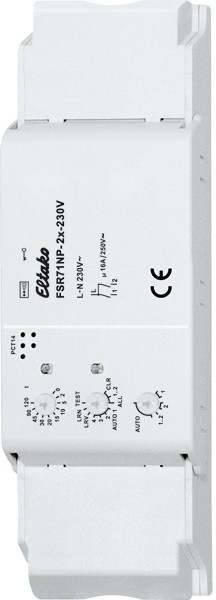 Eltako - Draadloze plafond impulsschakelaar/relais 2xNO 16A - 30200865
