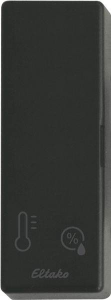 Eltako - Draadloze vocht en temperatuurvoeler batterij antraciet mat - 30000429