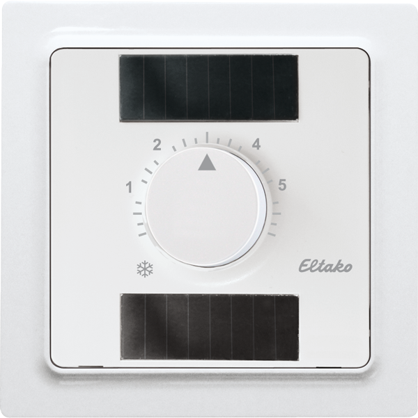 Eltako - Draadloze t°regelaar cel+batterij E 55 met cijfers poolwit m - 30055962