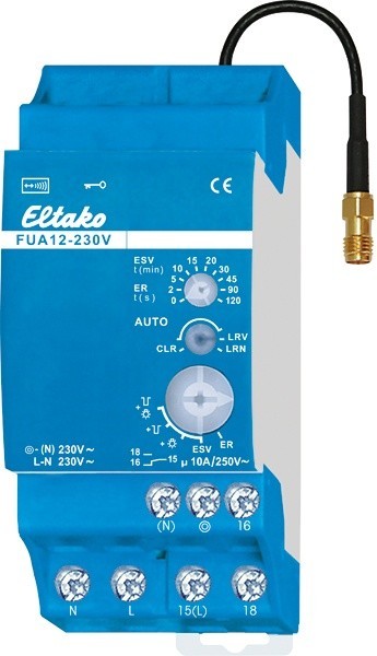 Eltako - Modulaire ontvanger met antenne 1wisselcontact 10A - 30000052