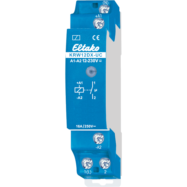 Eltako - Elektronische koppelrelais 1NO 16A (500A/2ms) - 22100800