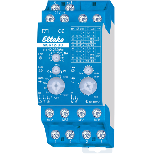 Eltako - Multi sensorenrelais voor zonnewering en rolluiken - 22500501