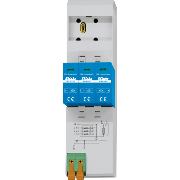 Eltako - Modulaire overspanningsafleider Type 1+2+3 voor busbar monta - 28380000